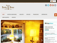 Tablet Screenshot of hotelluckyhome.com